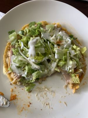 The sopes are really good!   at El Cantaro Vegan Taqueria in Sacramento