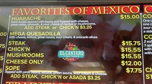 careful! only the quesadillas with “steak”, “chicken”, or “mushroom” have what is listed under the Mega Quesadilla heading. “Cheese only” is $12 but worth half of t at El Cantaro Vegan Taqueria in Sacramento