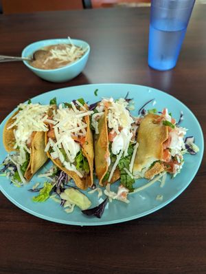 Crispy Potato Tacos at El Cantaro Vegan Taqueria in Sacramento
