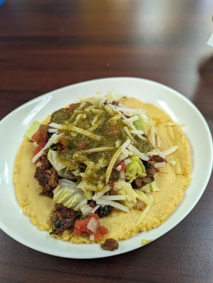 Ranchero Taco at El Cantaro Vegan Taqueria in Sacramento