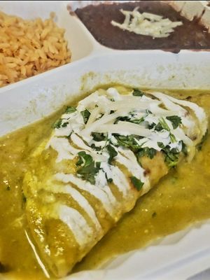 Combo plate at El Cantaro Vegan Taqueria in Sacramento