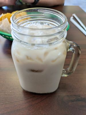 Horchata at El Cantaro Vegan Taqueria in Sacramento