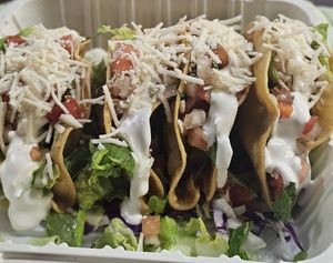 Mix n match crispy tacos at El Cantaro Vegan Taqueria in Sacramento