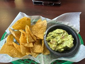 Chips and guac  at El Cantaro Vegan Taqueria in Sacramento