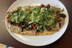   at El Cantaro Vegan Taqueria in Sacramento