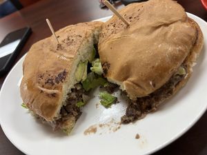 Asada torta   at El Cantaro Vegan Taqueria in Sacramento