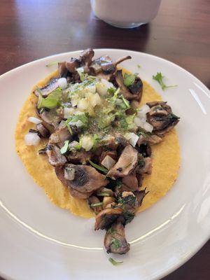   at El Cantaro Vegan Taqueria in Sacramento
