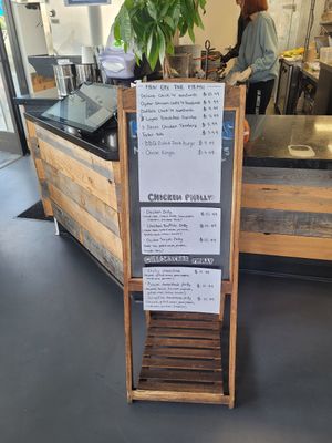 Partial menu at Happy Vegan in Fountain Valley