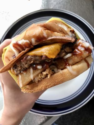 BBQ Smokestack   at Happy Vegan in Fountain Valley