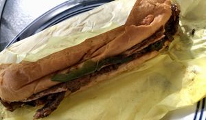 Philly cheesesteak  at Happy Vegan in Fountain Valley