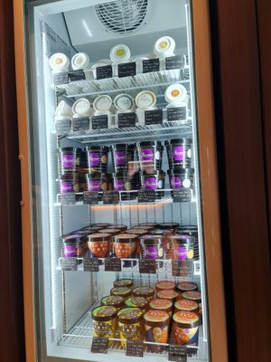 Several non dairy ice creams on offer at GREEN & SUNNY in Bangkok