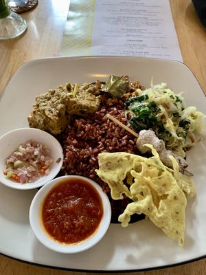 NASI CAMPUR  at Rizky Vegan Waroeng in Canggu