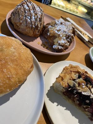 Selection of pastries   at Miss Sina in Marrickville
