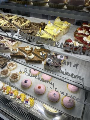 All vegan cake selection   at Miss Sina in Marrickville