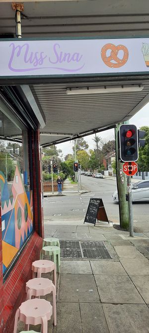 Outside signage at Miss Sina in Marrickville