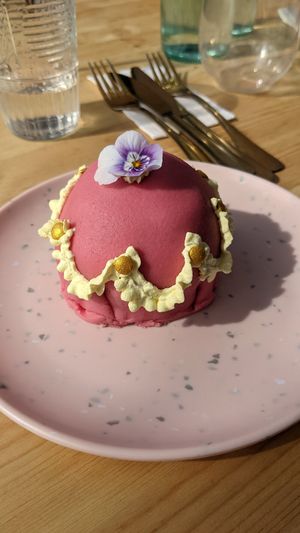 Swedish princess cake (very sweet) at Miss Sina in Marrickville