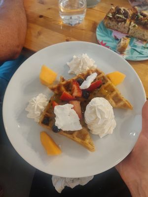 Pavlova Waffles #Veganuary at Miss Sina in Marrickville
