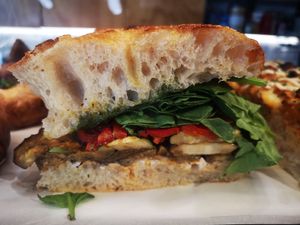 Roast Veg Sando at Miss Sina in Marrickville