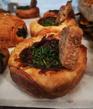 French Onion Soup Danish at Miss Sina in Marrickville