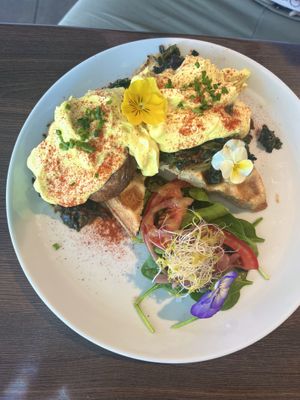 Mushroom Benedict 🌼  at Miss Sina in Marrickville