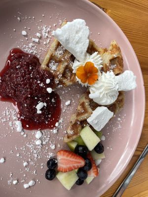 Pavlova waffles   at Miss Sina in Marrickville