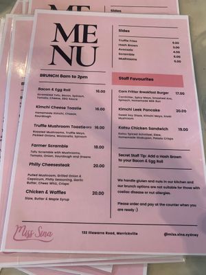  at Miss Sina in Marrickville