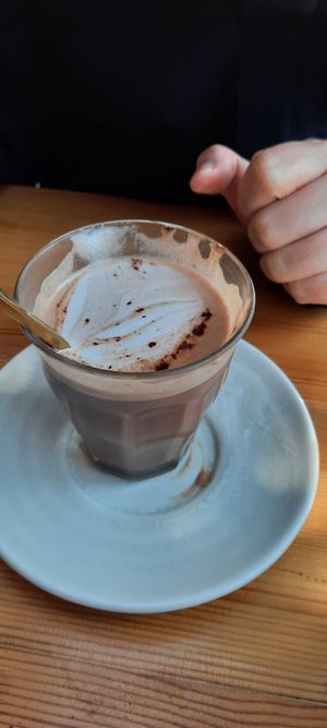 Hot choc at Miss Sina in Marrickville