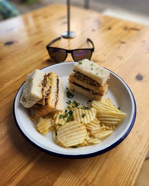 Chicken katsu sandwich at Miss Sina in Marrickville