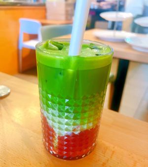 Strawberry Matcha   at Miss Sina in Marrickville
