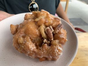 Banana & Pecan fritter  at Miss Sina in Marrickville