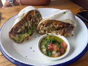 Brekky burrito  at Miss Sina in Marrickville