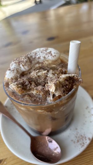 Iced  tiramisu with soy   at Miss Sina in Marrickville