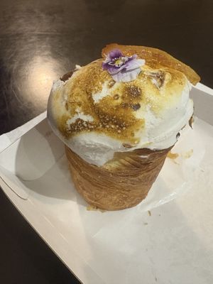 Lemon meringue cruffin thing  at Miss Sina in Marrickville