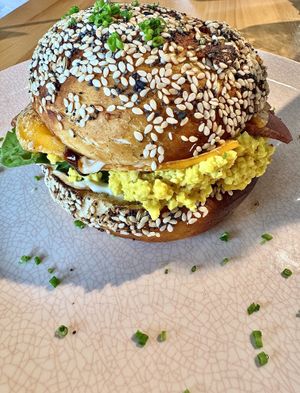 Breakfast Bagel 🥯  at Miss Sina in Marrickville