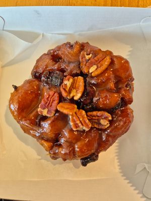 Pecan fritter $8.50: good, although quite sweet and not very crispy even at 10am at Miss Sina in Marrickville