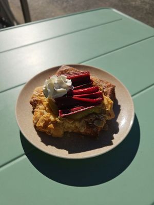 Rhubarb Danish at Miss Sina in Sydney