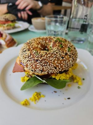 Breakky bagel at Miss Sina in Sydney