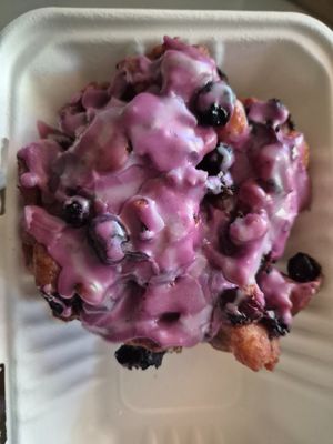 Blueberry fritter: the icing was way too sweet for me and too much of it, would be nicer without at Miss Sina in Sydney
