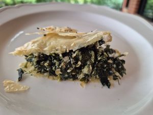 Spanakopita $14: flaky filo, pretty nice spinach filling at Miss Sina in Sydney