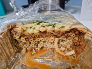 Pastitsio $28: lovely texture and moist mince, airy and nice cheese at Miss Sina in Sydney