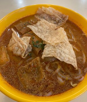 Curry laksa (wed)  at SHU Vegetarian 蔬方斋 - Bedok in East Singapore
