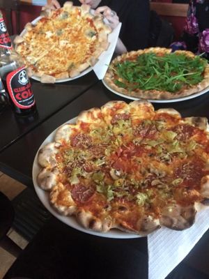 vegan and delicious pizzas :3 at Zeus Pizza in Berlin