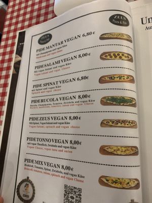 Pide menu at Zeus Pizza in Berlin