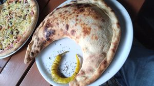 Calzone vegan at Zeus Pizza in Berlin