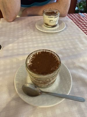 vegan tiramisu   at Zeus Pizza in Berlin