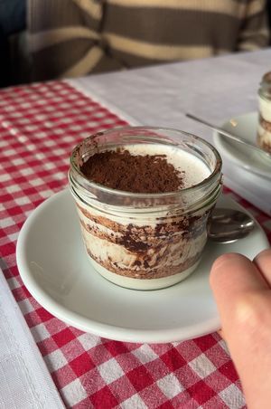 Vegan tiramisu  at Zeus Pizza in Berlin