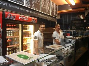 Owners at Zeus Pizza in Berlin