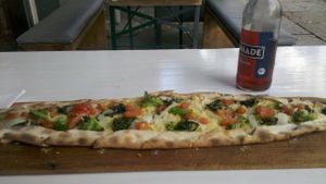 my vegan Pide at Zeus Pizza in Berlin