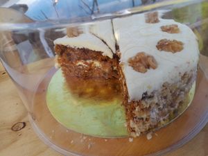 Vegan Carrot Cake gf at Green Panda - Curacao in Willemstad