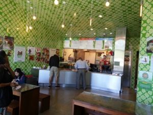 inside at Maoz Vegetarian in Austin